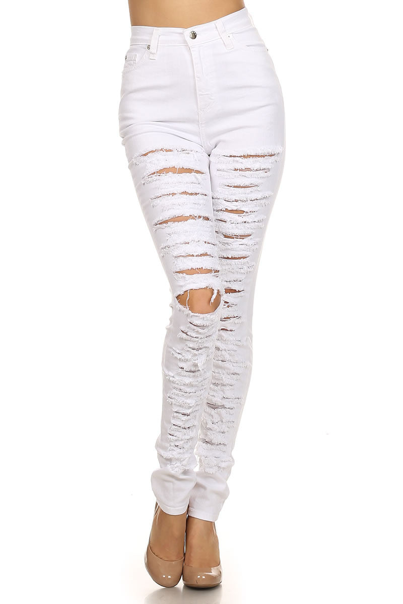 White Synch Jeans