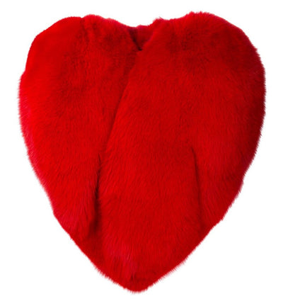 Heart Shaped Faux Fur Coat
