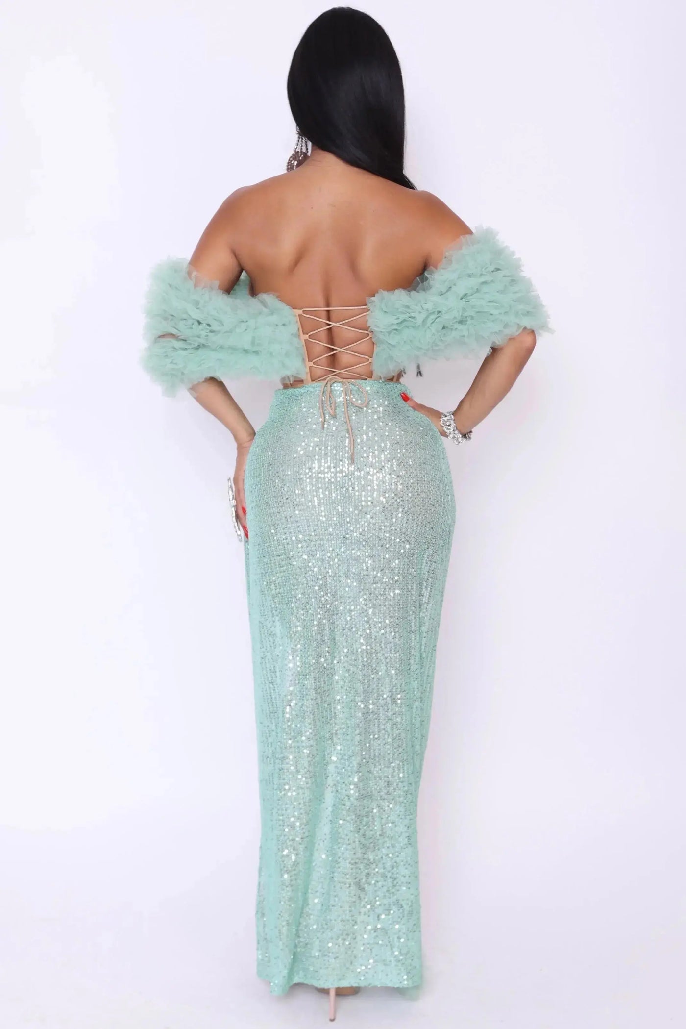 [product_title] – luxury [product_type] with glamorous details – perfect for birthday, red carpet, or girls’ night out | Angel Brinks Fashion