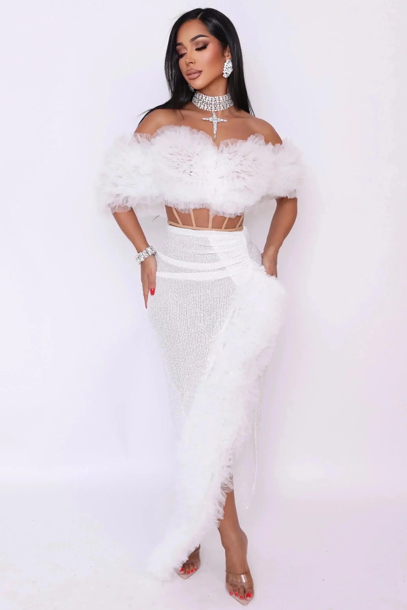 [product_title] – luxury [product_type] with glamorous details – perfect for birthday, red carpet, or girls’ night out | Angel Brinks Fashion