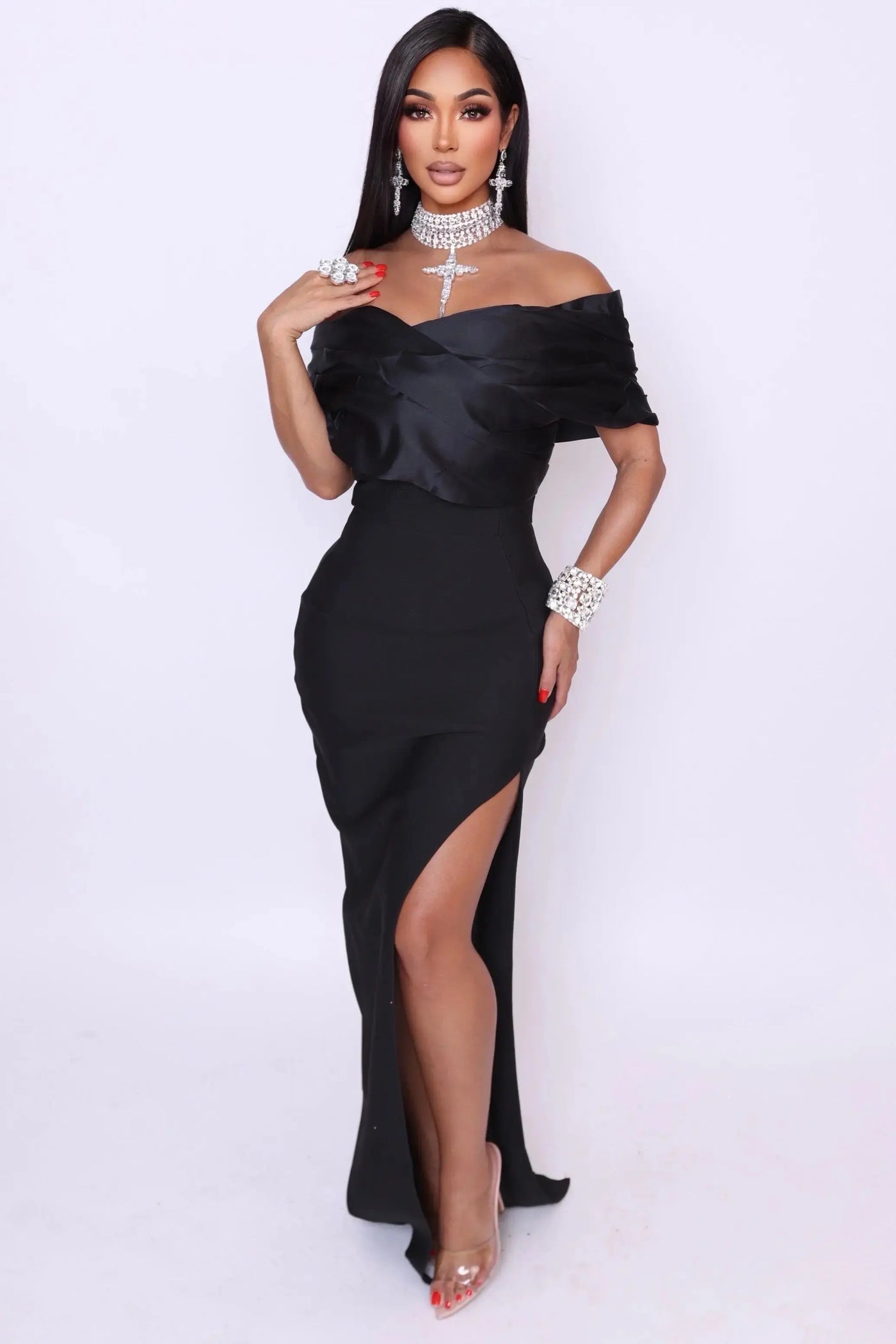 [product_title] – luxury [product_type] with glamorous details – perfect for birthday, red carpet, or girls’ night out | Angel Brinks Fashion