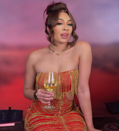 [product_title] – luxury [product_type] with glamorous details – perfect for birthday, red carpet, or girls’ night out | Angel Brinks Fashion