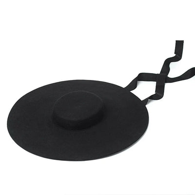 Wide Brim Wool Felt Hat - Angel Brinks