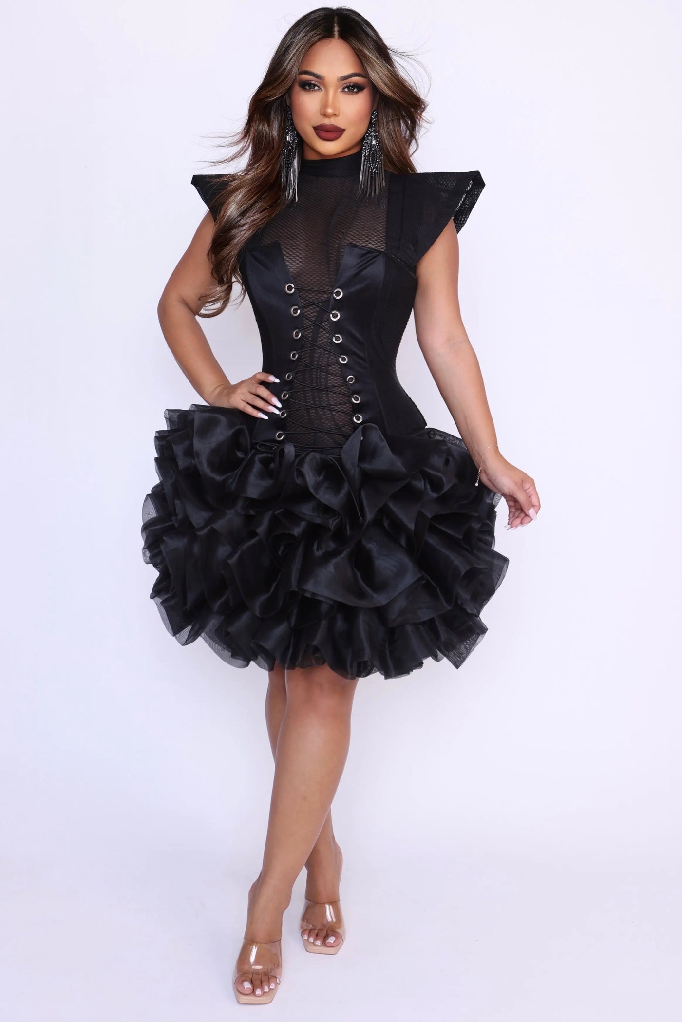 [product_title] – luxury [product_type] with glamorous details – perfect for birthday, red carpet, or girls’ night out | Angel Brinks Fashion