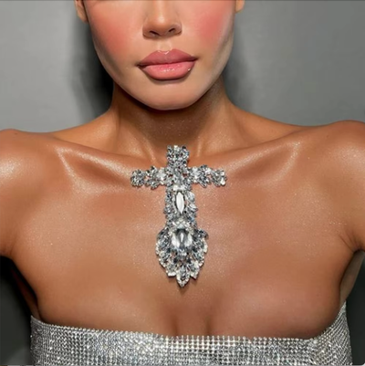 Cross Chest Applique - Angel Brinks