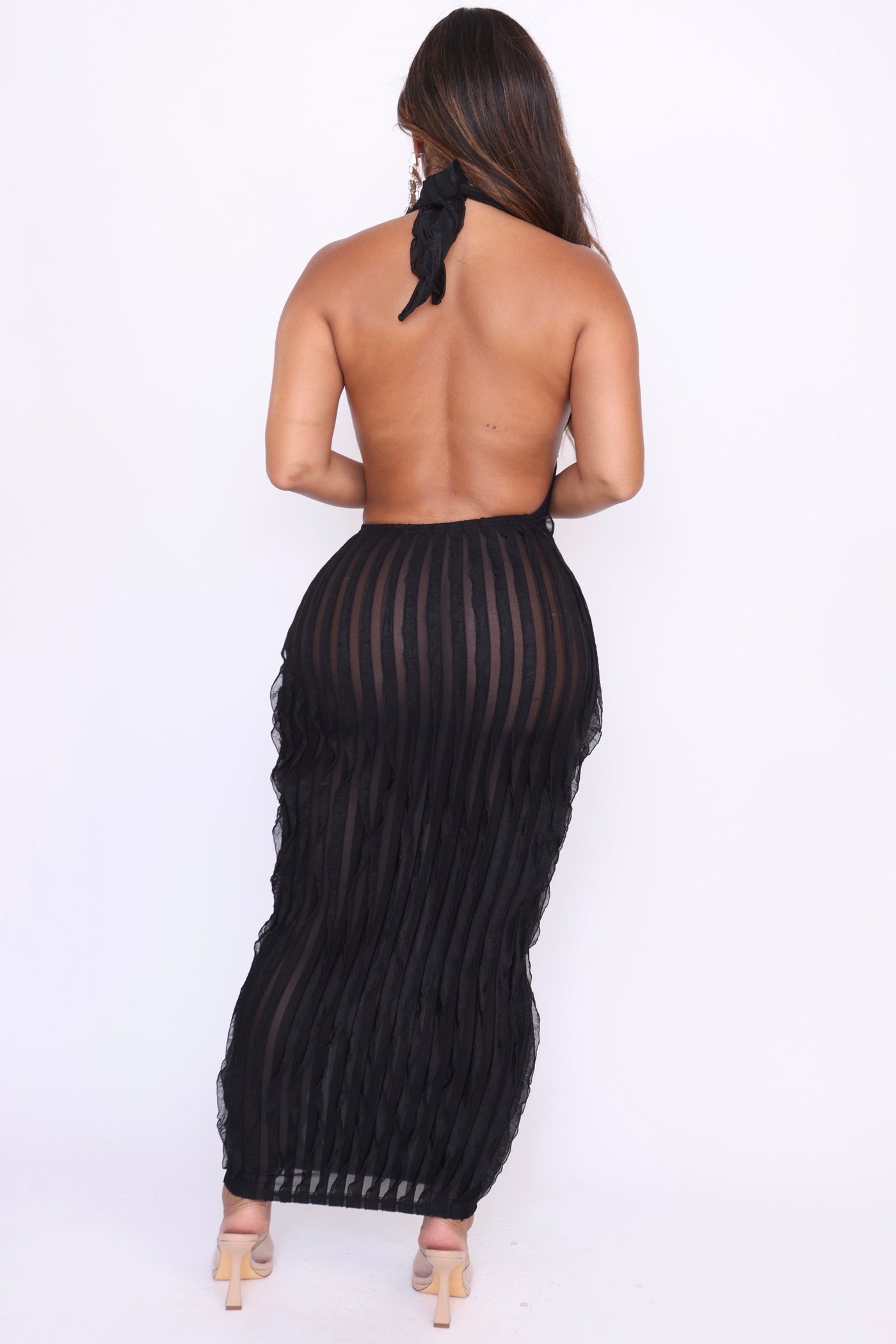 Back view of Fortress maxi dress