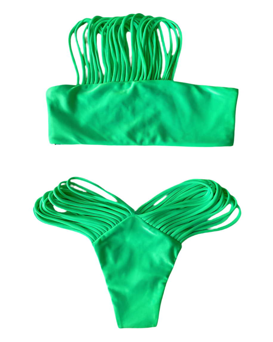 Tropical Tango Swimsuit - Green - Angel Brinks
