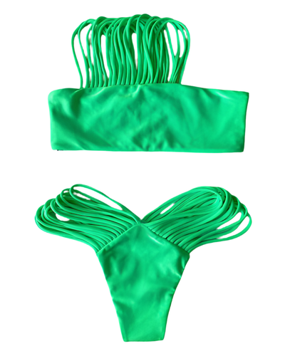 Tropical Tango Swimsuit - Green - Angel Brinks