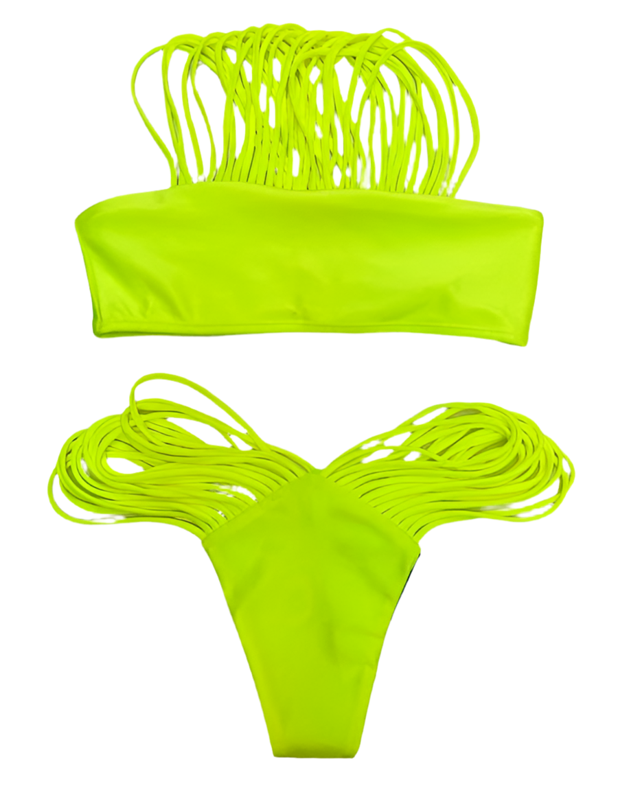 Tropical Tango Swimsuit - Green - Angel Brinks
