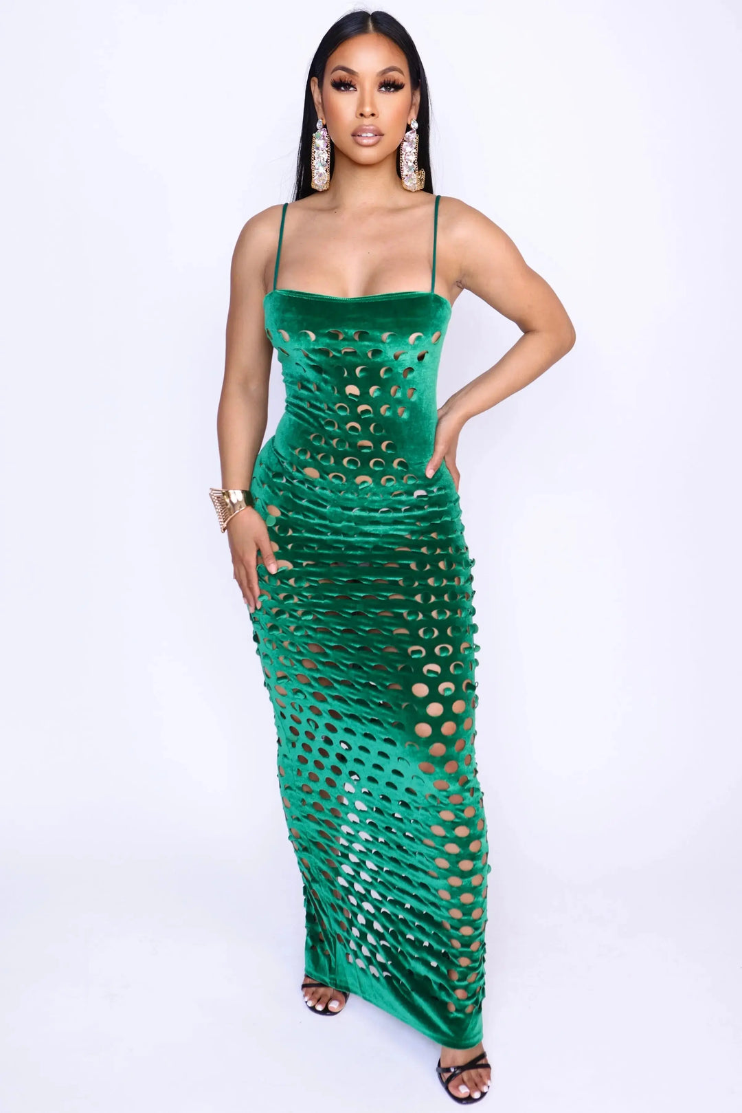 ethereal green dress – standout glam look for special occasions Maya Jama's 'clever PR not *FINAL SALE* but to elevate it Color:Black 4F18200