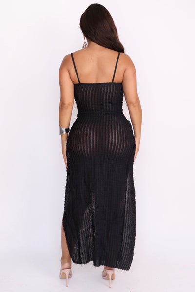Back view of model in Sweetheart Sizzle dress