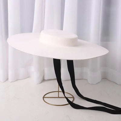Wide Brim Wool Felt Hat - Angel Brinks