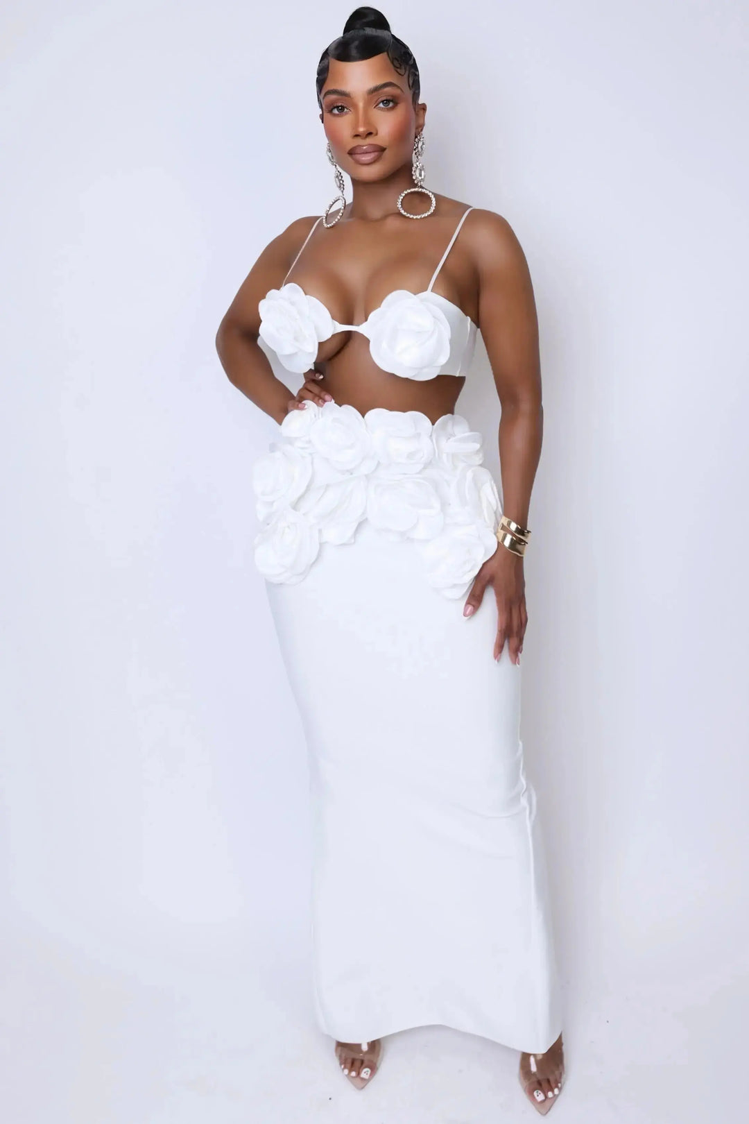 Bodycon Bliss 2-Piece Bandage Set – standout glam look for special – Angel  Brinks