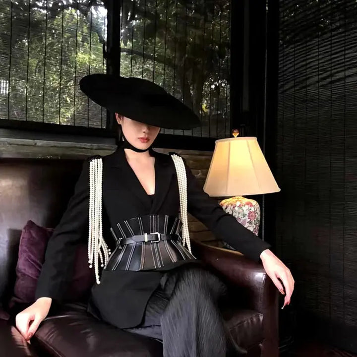 Wide Brim Wool Felt Hat – standout glam look for special occasions