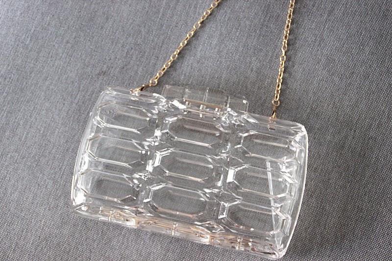 Vintage Clear Clutch