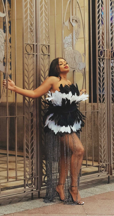 [product_title] – luxury [product_type] with glamorous details – perfect for birthday, red carpet, or girls’ night out | Angel Brinks Fashion