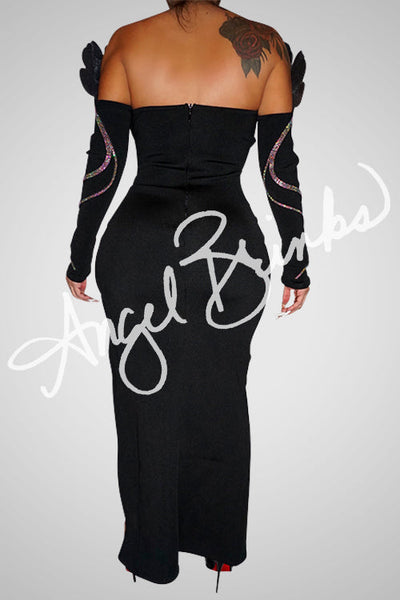 [product_title] – luxury [product_type] with glamorous details – perfect for birthday, red carpet, or girls’ night out | Angel Brinks Fashion