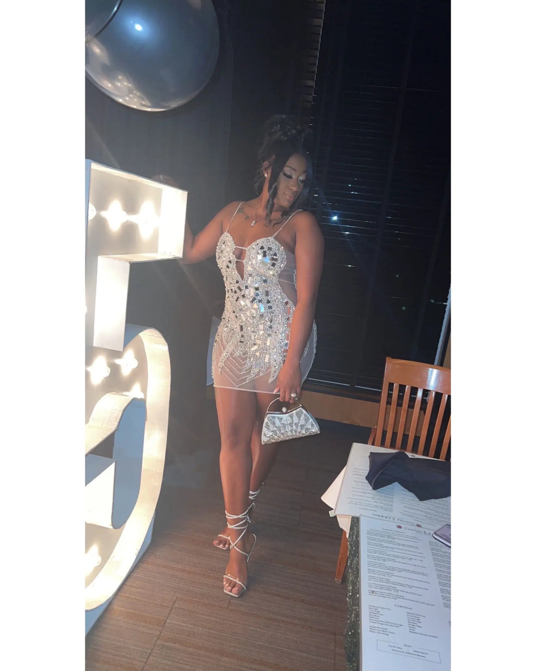Dynamite (Silver) – standout glam look for special occasions