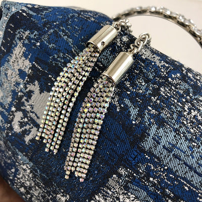 Faux Denim Bucket Bag - Angel Brinks