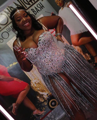[product_title] – luxury [product_type] with glamorous details – perfect for birthday, red carpet, or girls’ night out | Angel Brinks Fashion