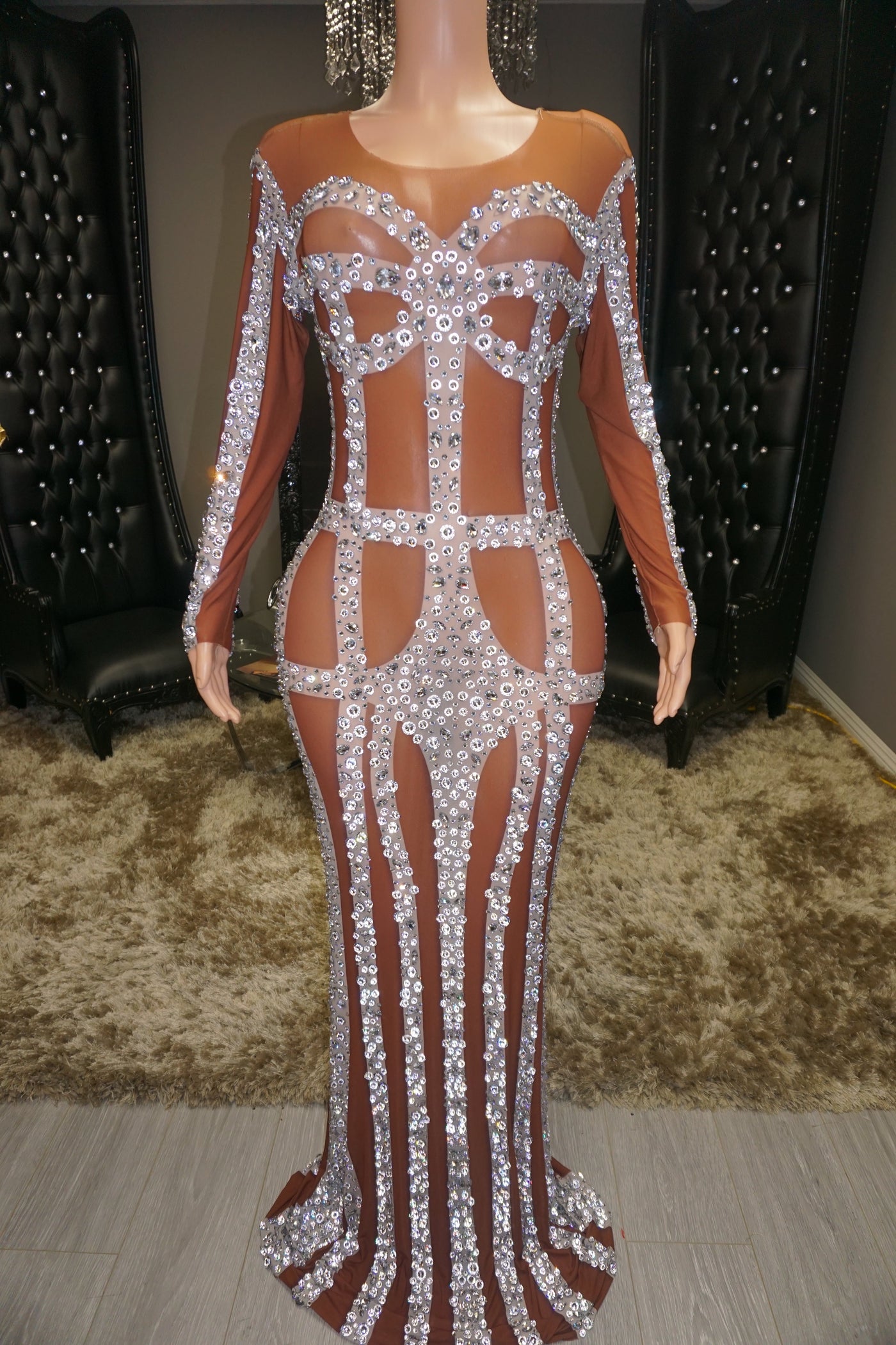 [product_title] – luxury [product_type] with glamorous details – perfect for birthday, red carpet, or girls’ night out | Angel Brinks Fashion