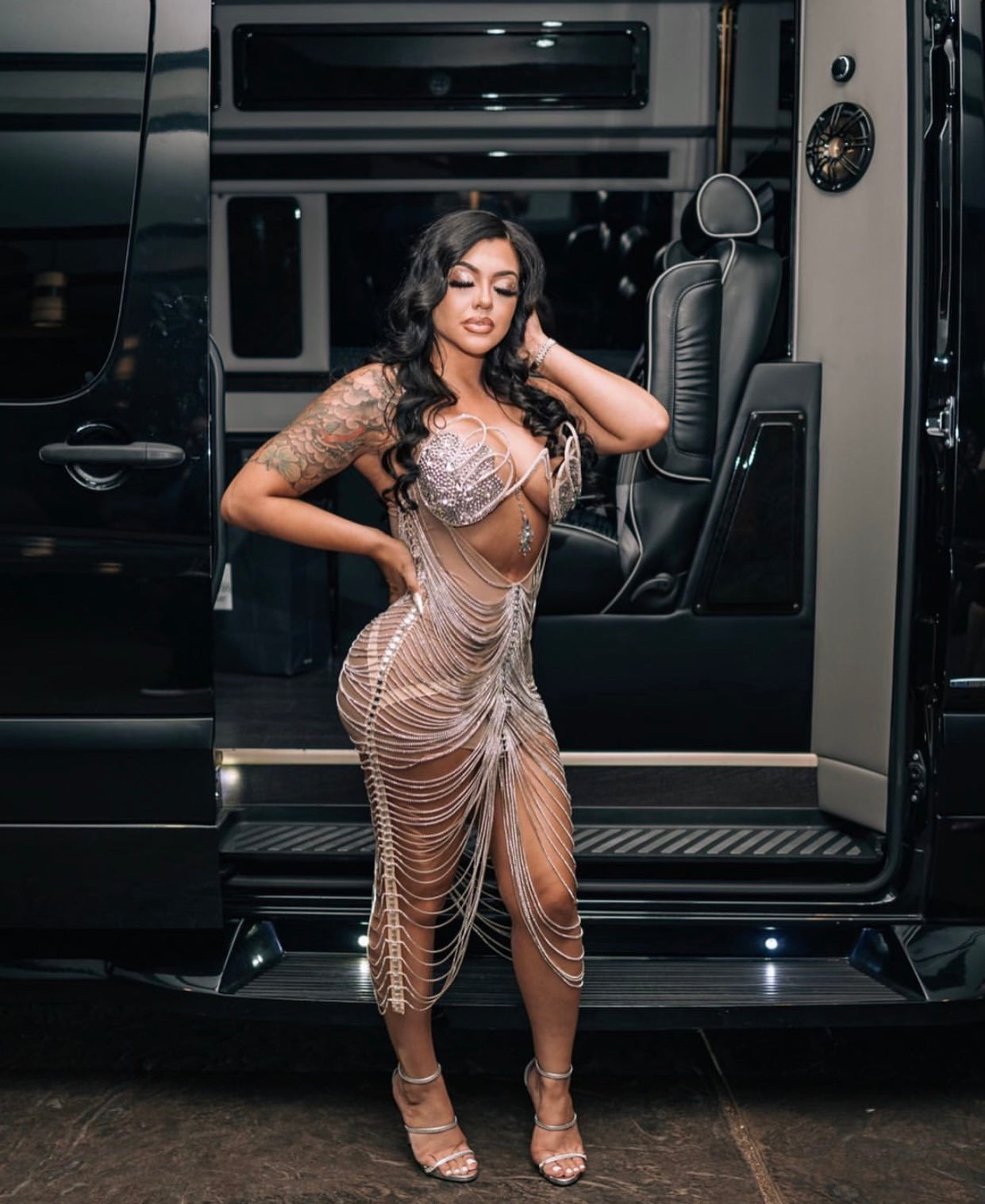 [product_title] – luxury [product_type] with glamorous details – perfect for birthday, red carpet, or girls’ night out | Angel Brinks Fashion