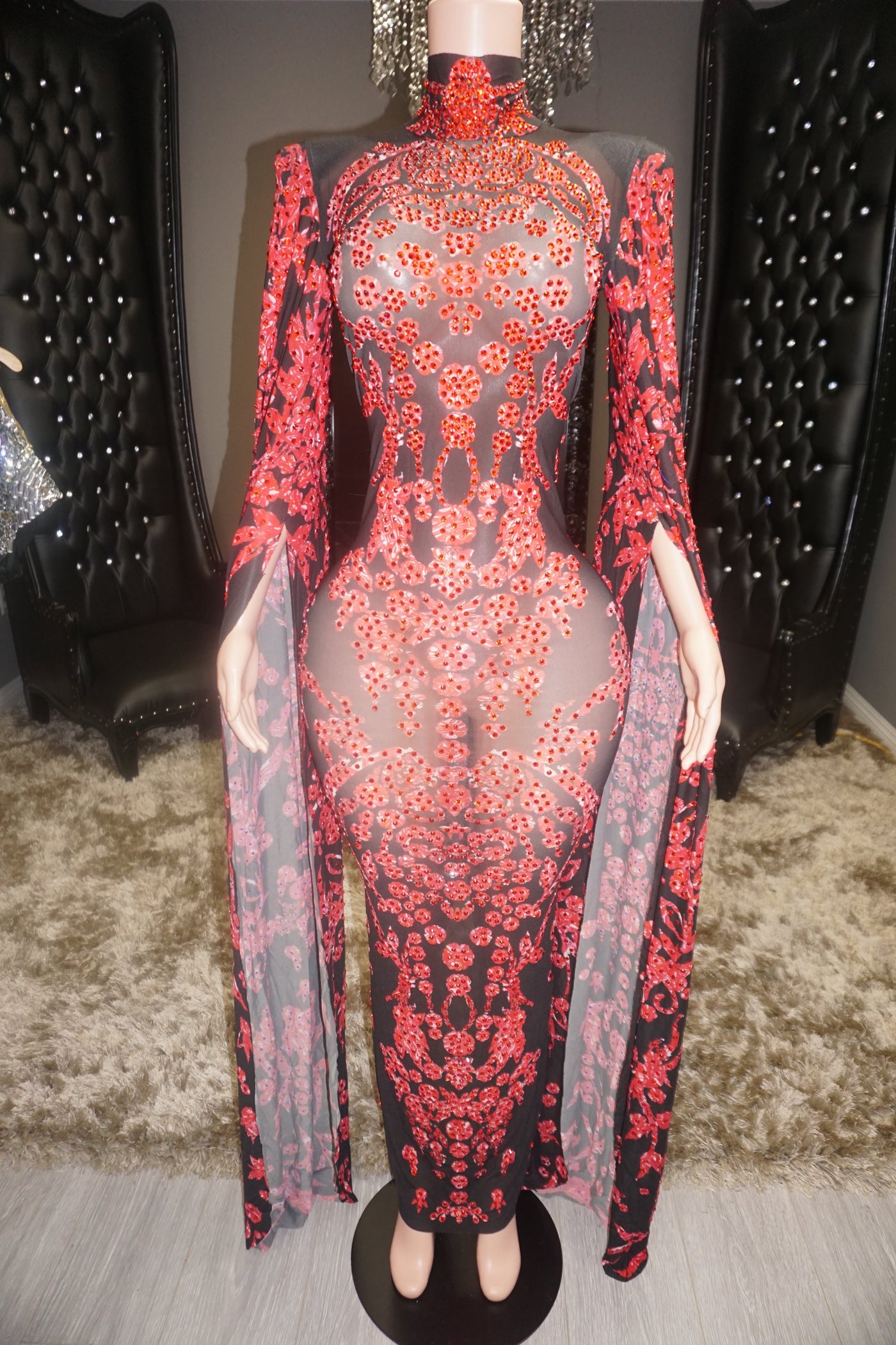 [product_title] – luxury [product_type] with glamorous details – perfect for birthday, red carpet, or girls’ night out | Angel Brinks Fashion