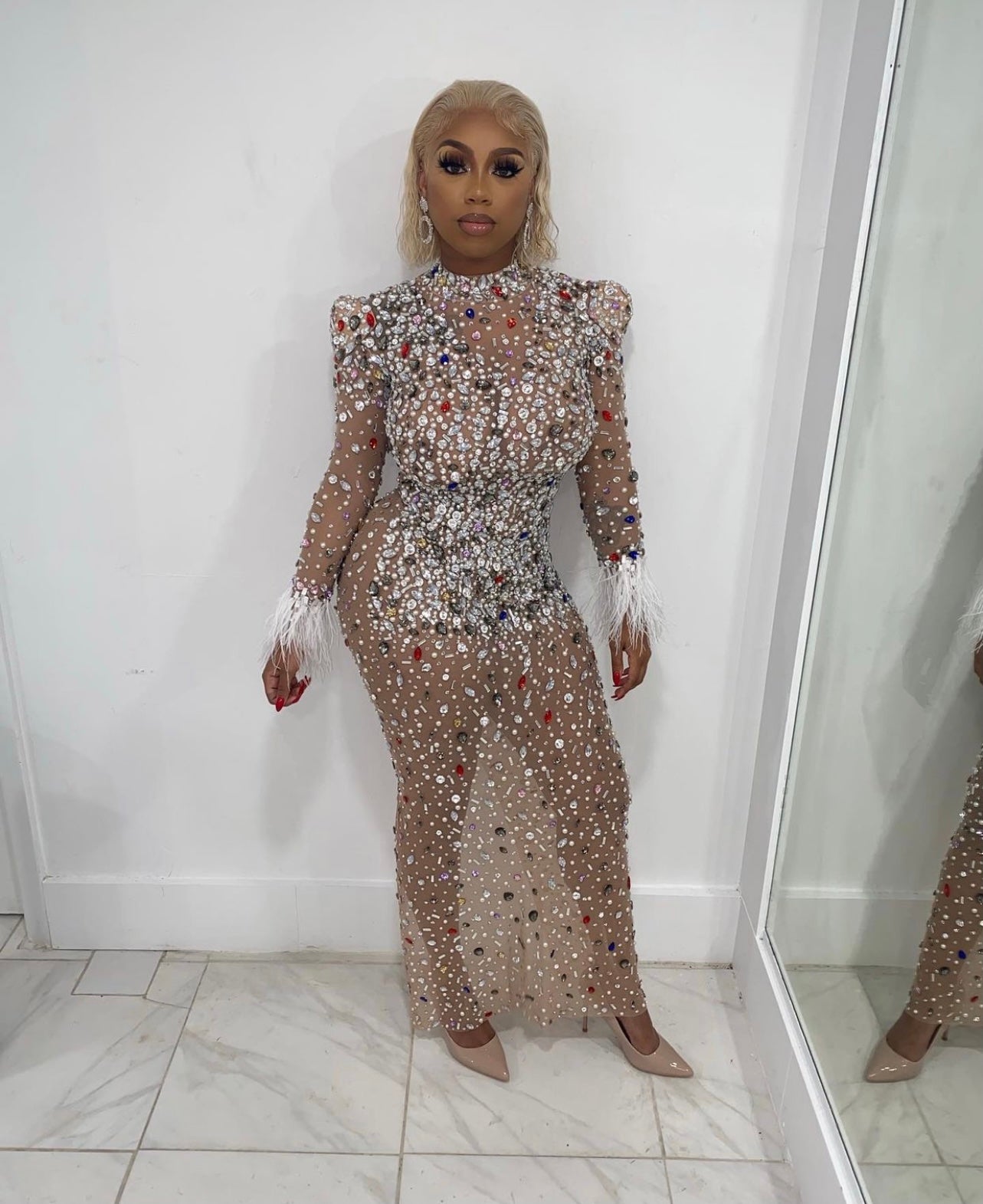 [product_title] – luxury [product_type] with glamorous details – perfect for birthday, red carpet, or girls’ night out | Angel Brinks Fashion