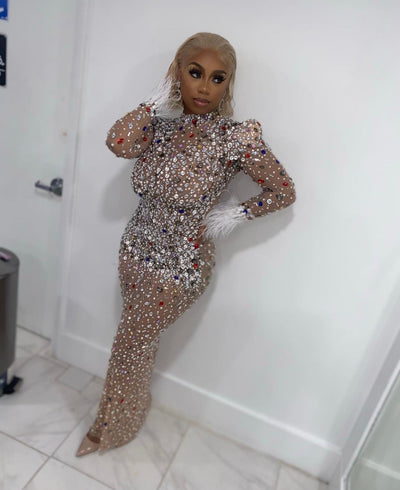 [product_title] – luxury [product_type] with glamorous details – perfect for birthday, red carpet, or girls’ night out | Angel Brinks Fashion
