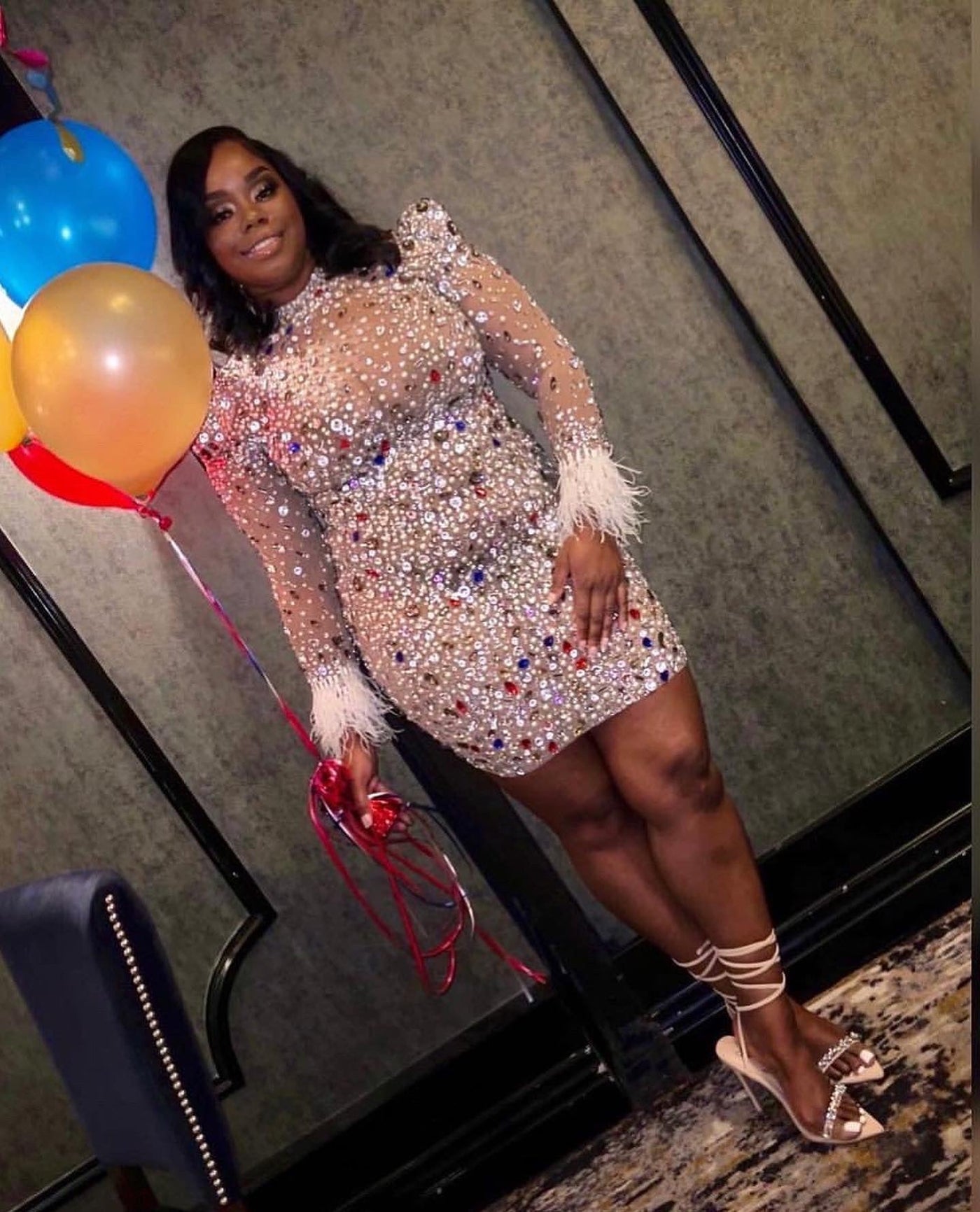 [product_title] – luxury [product_type] with glamorous details – perfect for birthday, red carpet, or girls’ night out | Angel Brinks Fashion