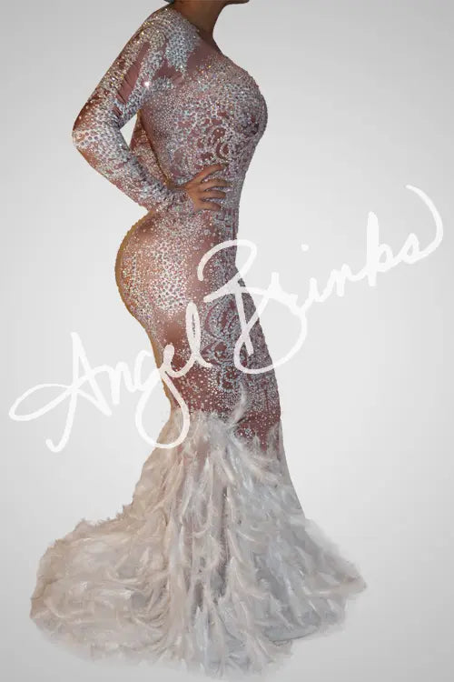 [product_title] – luxury [product_type] with glamorous details – perfect for birthday, red carpet, or girls’ night out | Angel Brinks Fashion