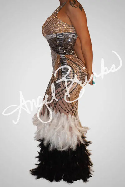 [product_title] – luxury [product_type] with glamorous details – perfect for birthday, red carpet, or girls’ night out | Angel Brinks Fashion