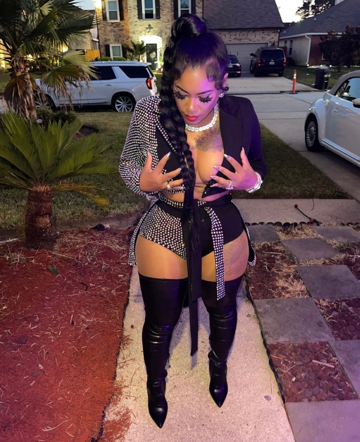 [product_title] – luxury [product_type] with glamorous details – perfect for birthday, red carpet, or girls’ night out | Angel Brinks Fashion