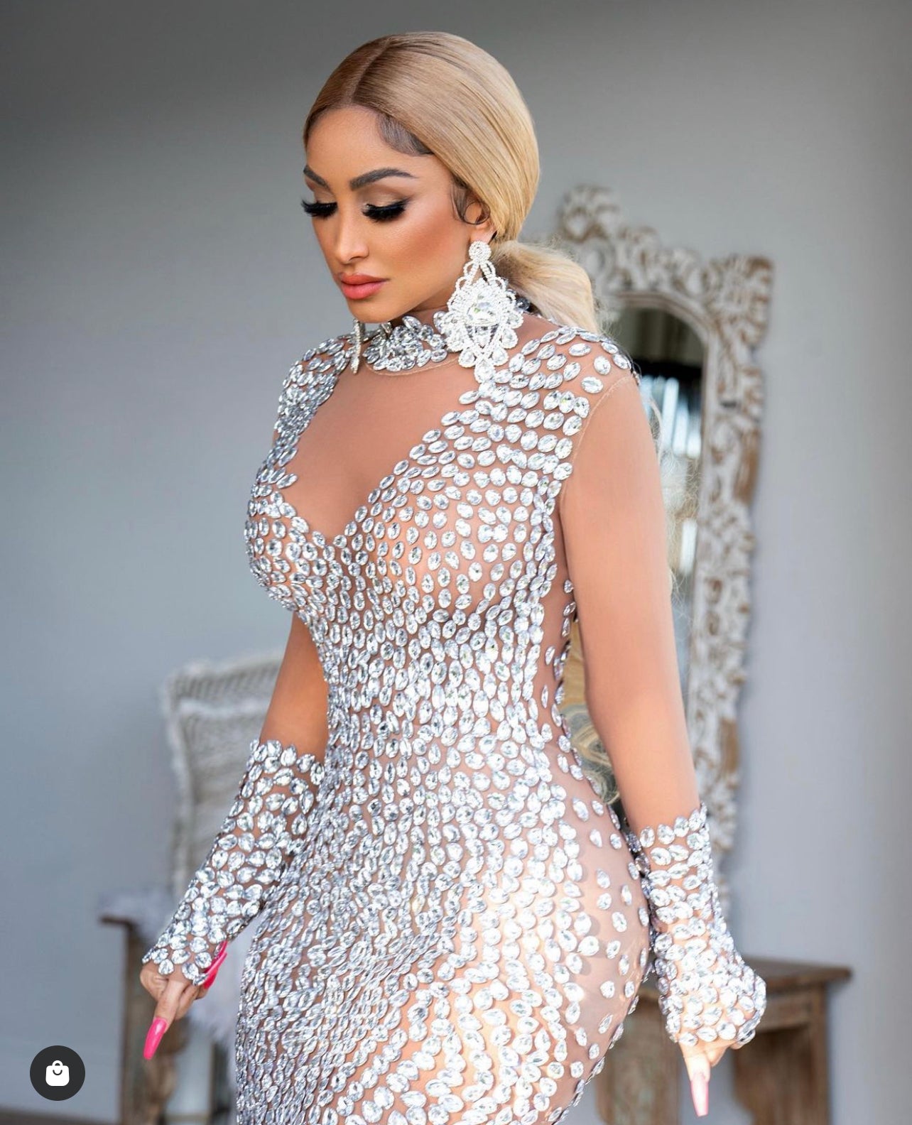 [product_title] – luxury [product_type] with glamorous details – perfect for birthday, red carpet, or girls’ night out | Angel Brinks Fashion