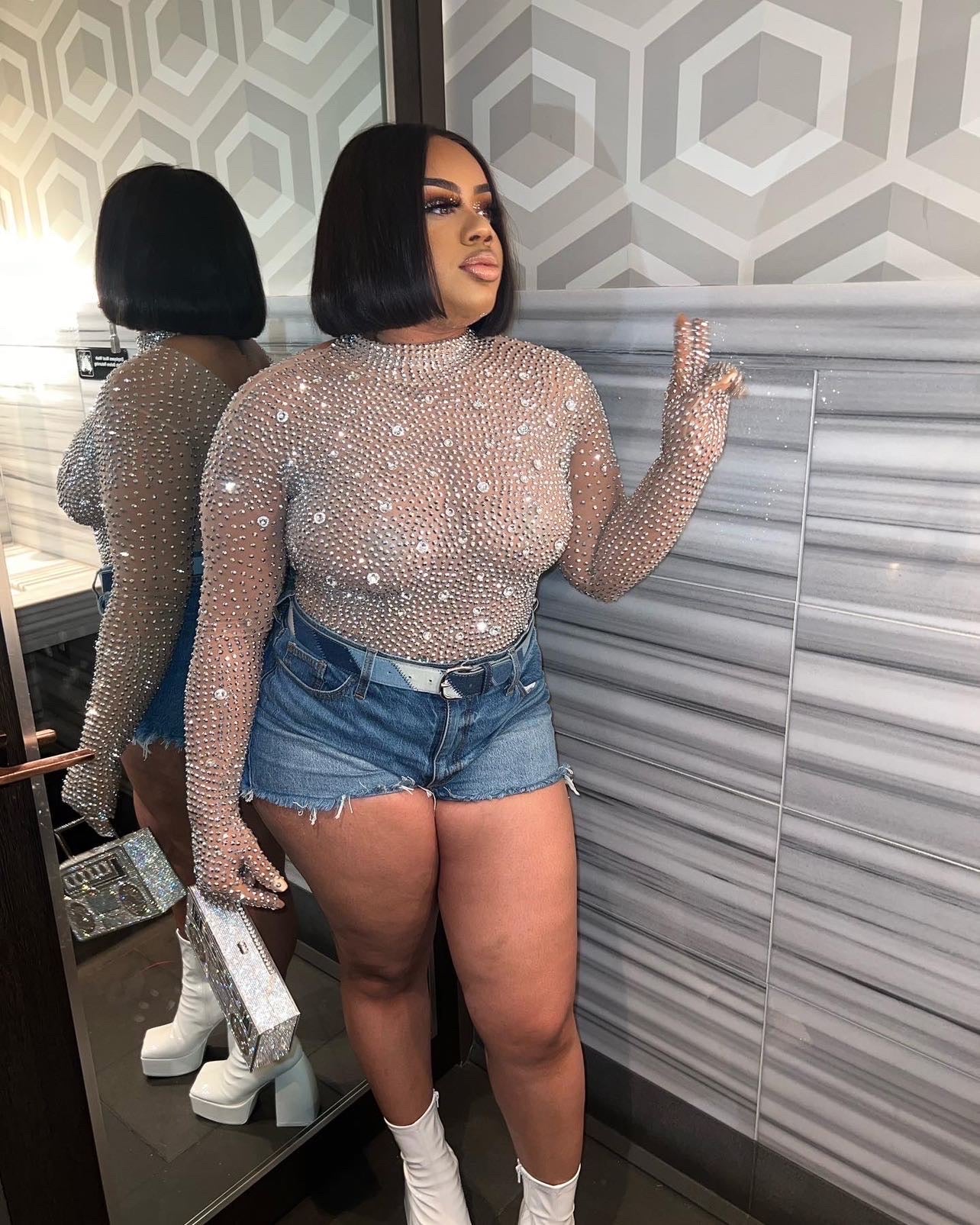 [product_title] – luxury [product_type] with glamorous details – perfect for birthday, red carpet, or girls’ night out | Angel Brinks Fashion
