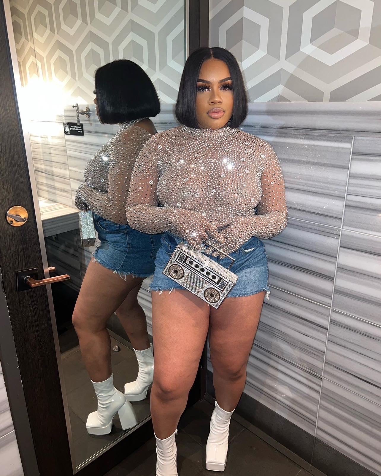 [product_title] – luxury [product_type] with glamorous details – perfect for birthday, red carpet, or girls’ night out | Angel Brinks Fashion