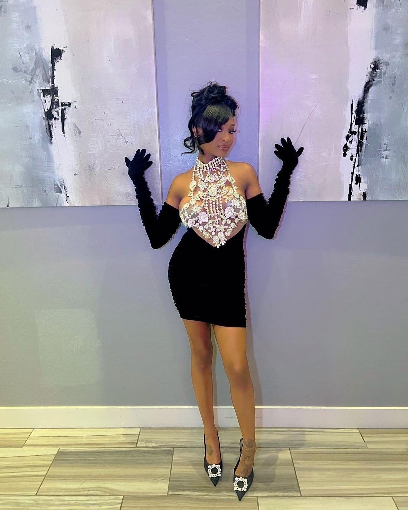 [product_title] – luxury [product_type] with glamorous details – perfect for birthday, red carpet, or girls’ night out | Angel Brinks Fashion