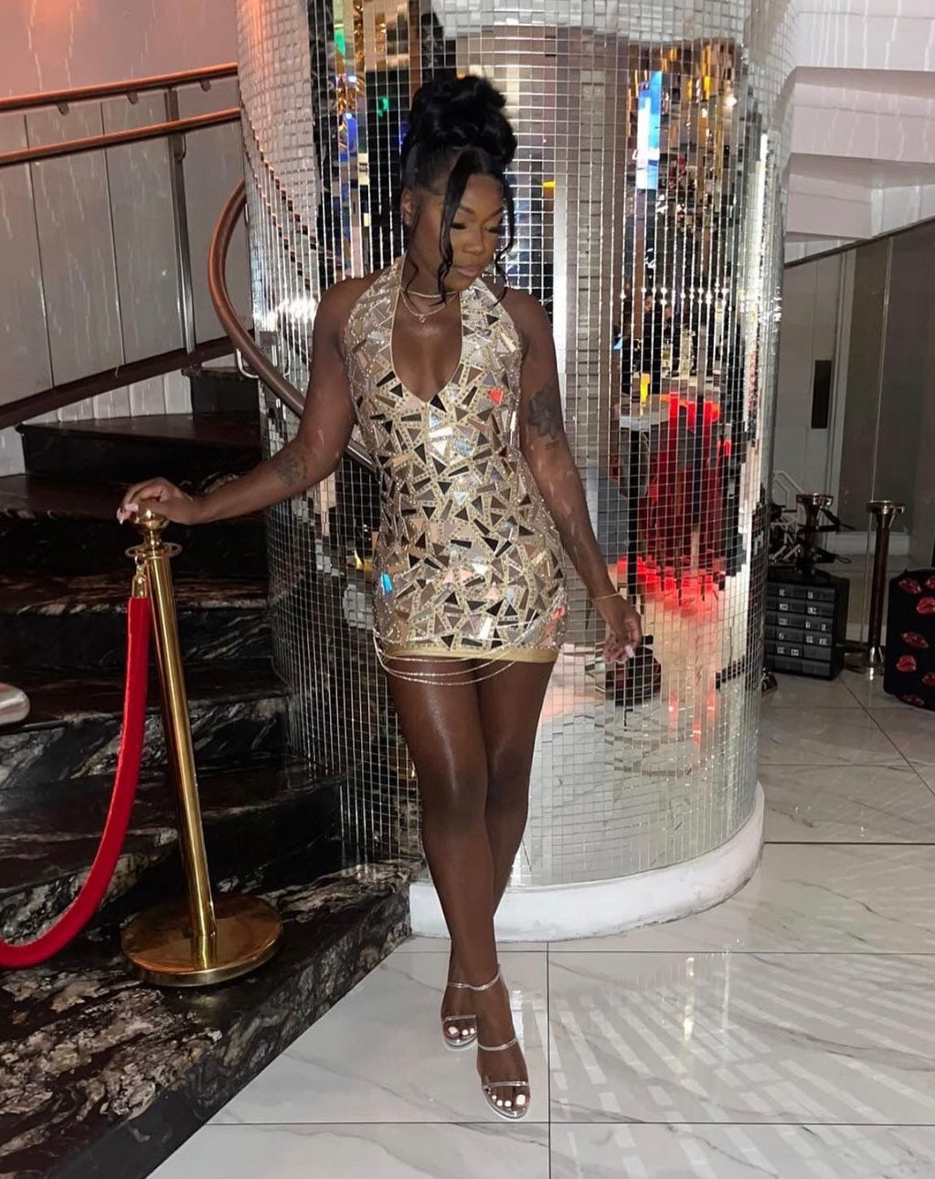 [product_title] – luxury [product_type] with glamorous details – perfect for birthday, red carpet, or girls’ night out | Angel Brinks Fashion